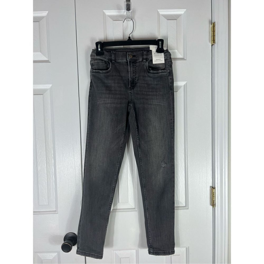 NWT Zara Childs Super Elastic Black Adjustable Waist Jeans Size 13/14